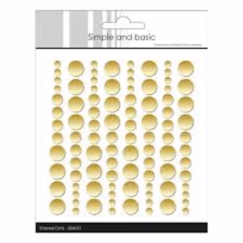 Simple and basic Enamel Dots - pale gold SBA031