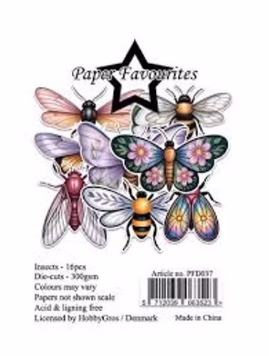 Paper Favourites Die-Cuts "insects" PFD037