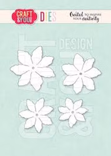 Craft & you dies - magdas 7 petal flower cw320