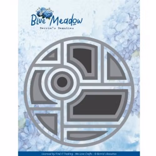 Find it dies -  Blue meadow - circle frame 20 dies bbd10047