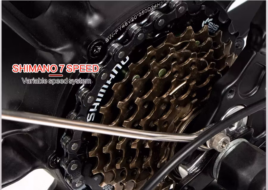 SAMEBIKE 20LVXD30 20" Hopfällbar MINI ELCYKEL Vit