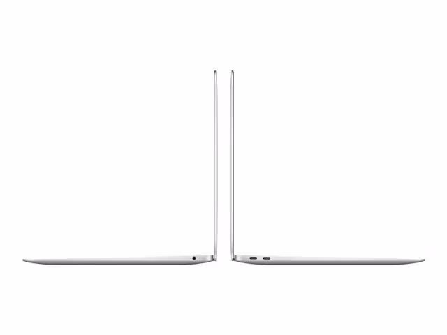 APPLE MacBook Air M1 chip (2020), 13.3" with 8-core CPU and 7-core GPU, 8GB RAM, 256GB, Silver (MGN93DK/A)