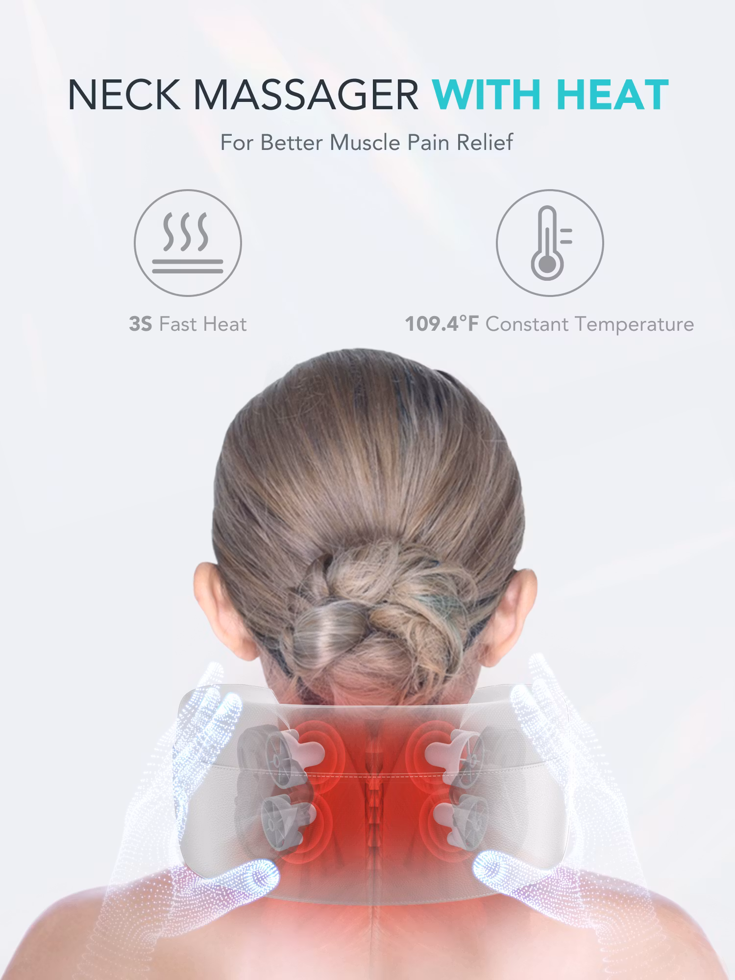 SKG N5 SHIATSU NECK AND BACK MASSAGER WITH HEAT