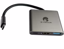G-Recce 3-i-1 USB-C multiportadapter Sliver