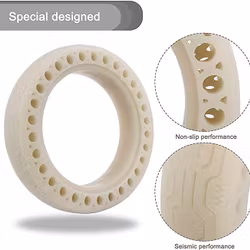 8.5 Inch Grön fluorescerande gummi däck med honeycomb-struktur för XIAOMI Scooter