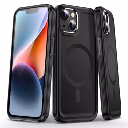 Kirin sheild Magnetiskt iPhone 15 Serie Fodral, Mag-safe skyddsfodral för iPhone 15 Serie, Dubblet skydd med en TPU-ram och en PC-bakpanel