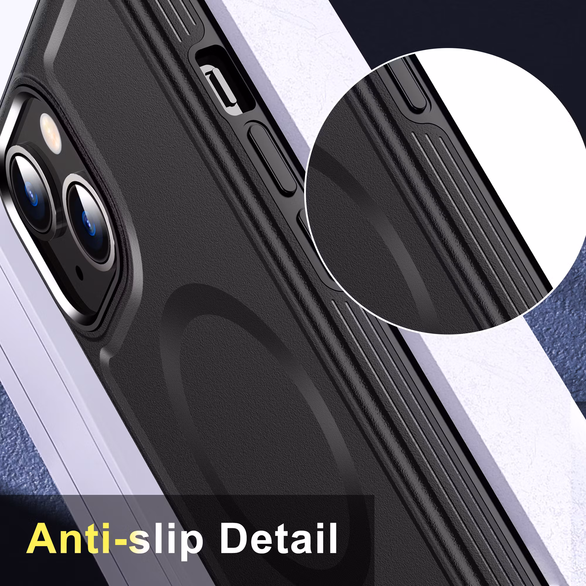Kirin sheild Magnetiskt iPhone 15 Serie Fodral, Mag-safe skyddsfodral för iPhone 15 Serie, Dubblet skydd med en TPU-ram och en PC-bakpanel