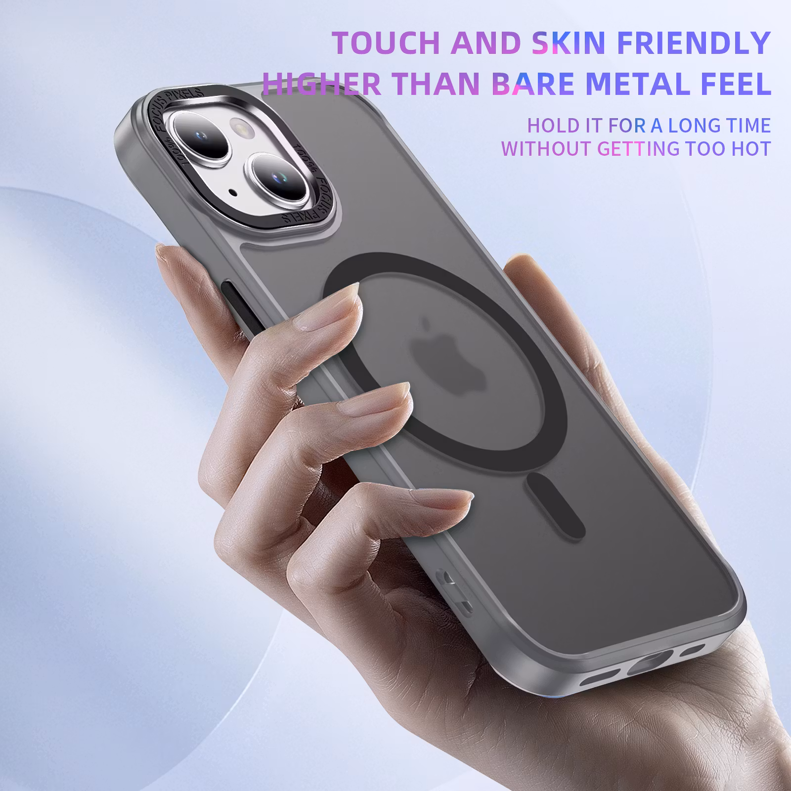 WJ Premium Transparent MagSafe-fodral för alla iPhone 15-modeller - elegant design med ultimat skydd