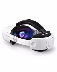 TRANSNOVO Huvudrem Kompatibel med Meta Quest 3, VR-tillbehör för Oculus Quest 3, Enknappsfällbar Lättvikts Elite-rem, Förbättrad Komfort och Stöd för Spelimmersion