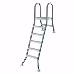 Rostfri stege, 150/40 cm,  5 + 1 steg
