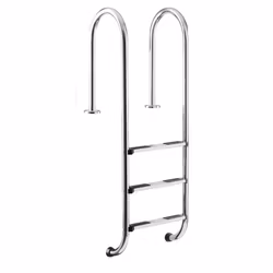 Rostfri stege 120cm, 3 steg