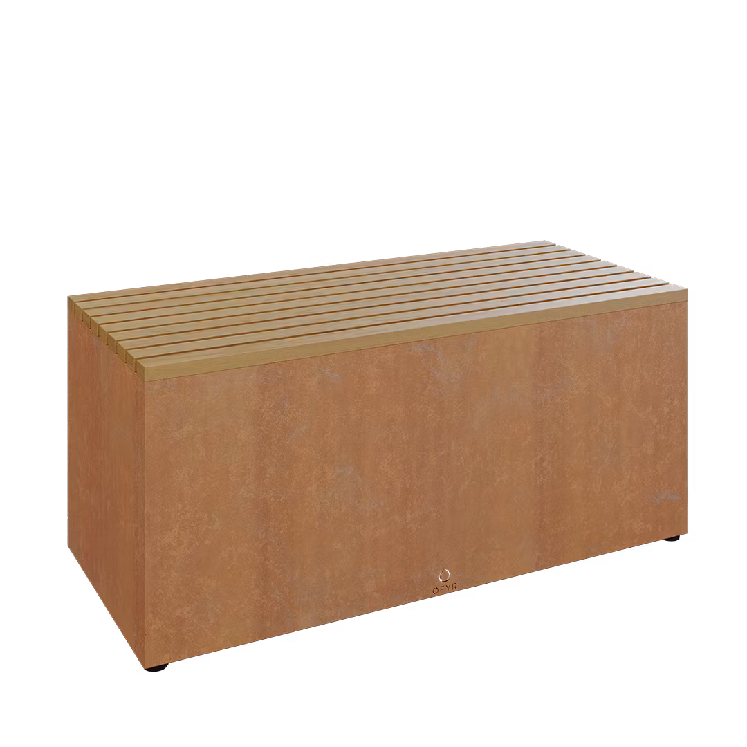 OFYR Garden Bench Corten/Svart
