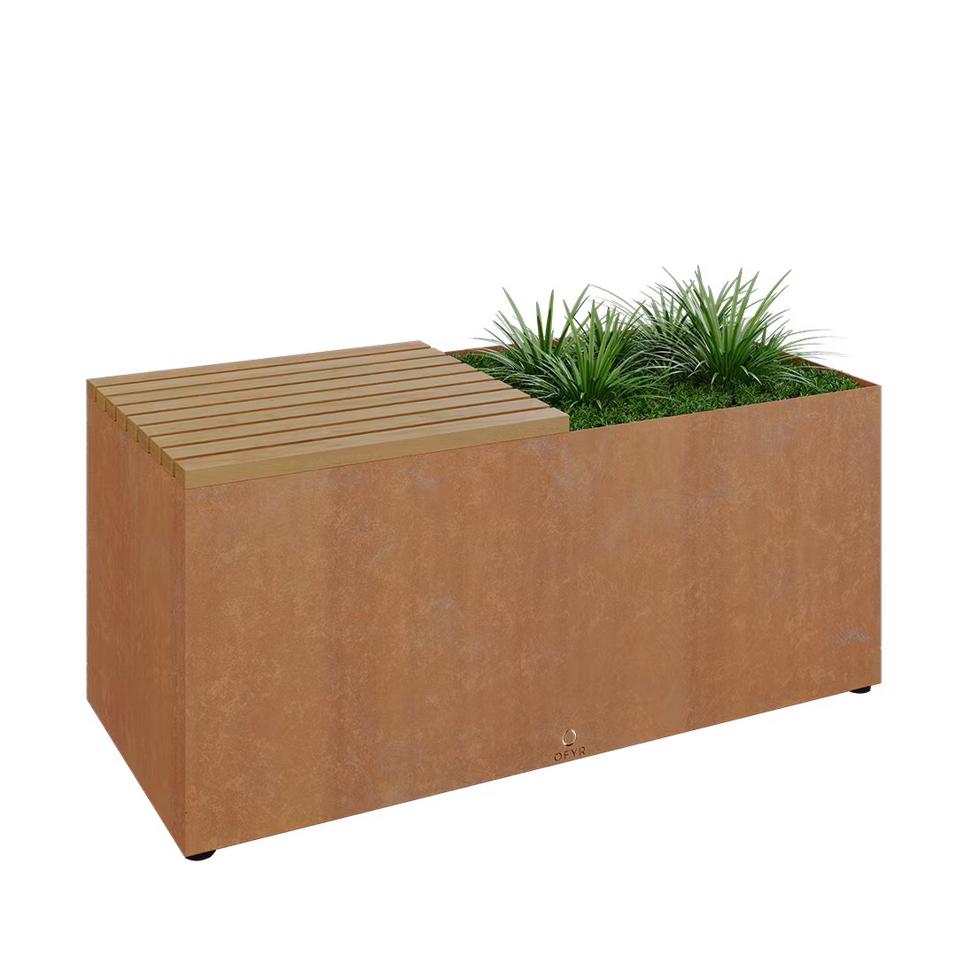 OFYR Herb Garden Bench Corten