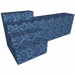 CF Trappa rak 1 m med sittbänk