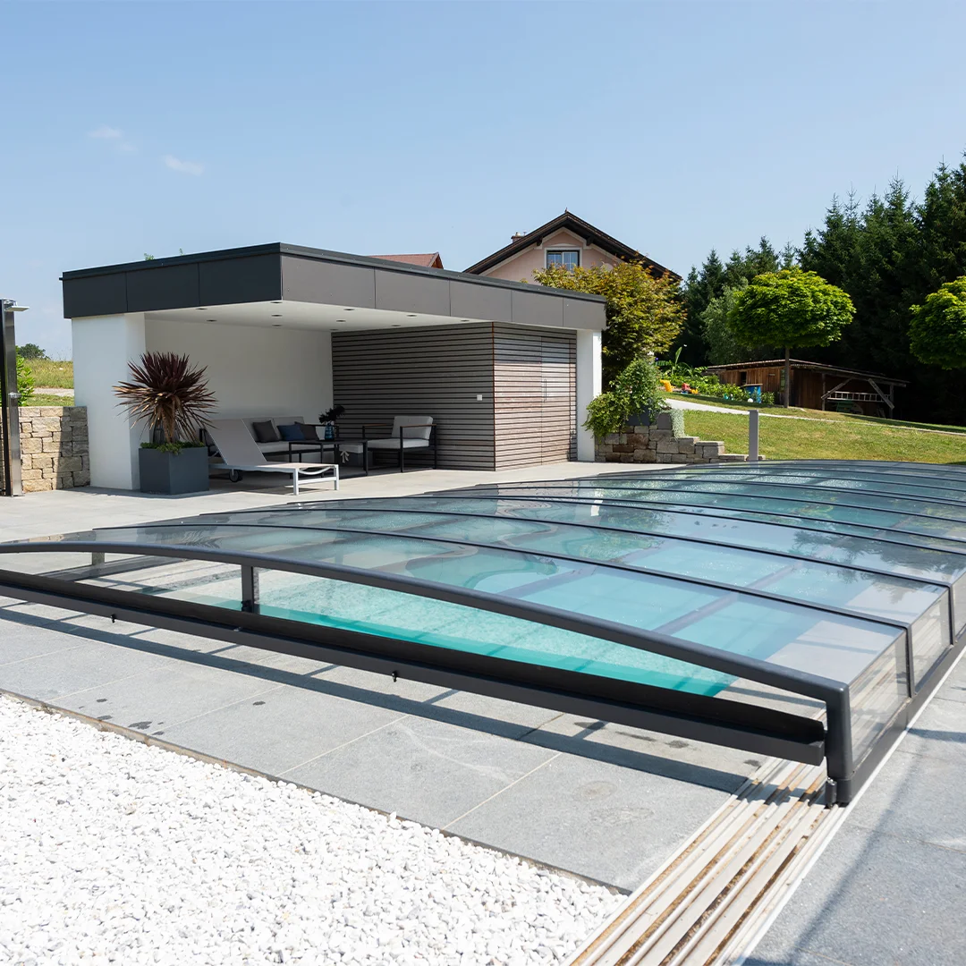 Poolpartner Ultraflat pooltak Antracit