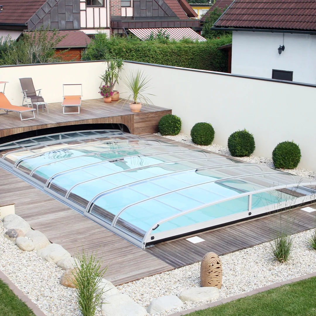 Poolpartner Superflat pooltak Antracit