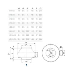 Systemair Kanalfläkt K 100 EC sileo