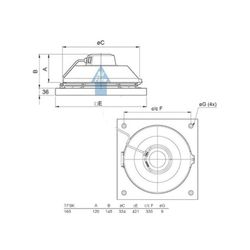 Systemair TFSK 160 Takfläkt Svart