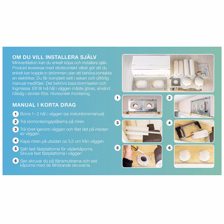 Mitsubishi miniventilation VL-80 U5-E - 60m²