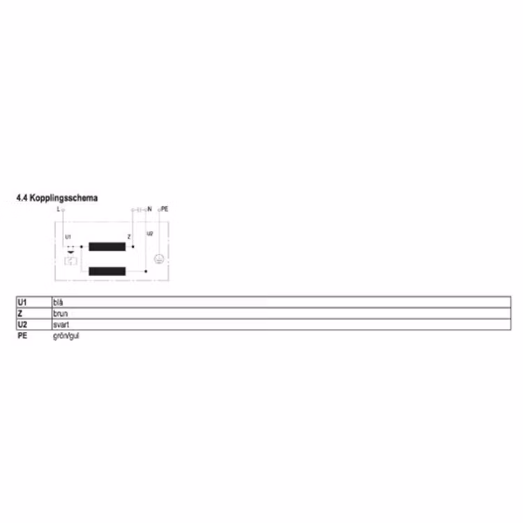 Systemair ZRS 170 Reservdelsmotor