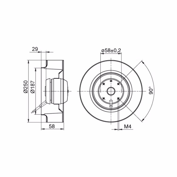 SVAB SVX-F Fläktmotor