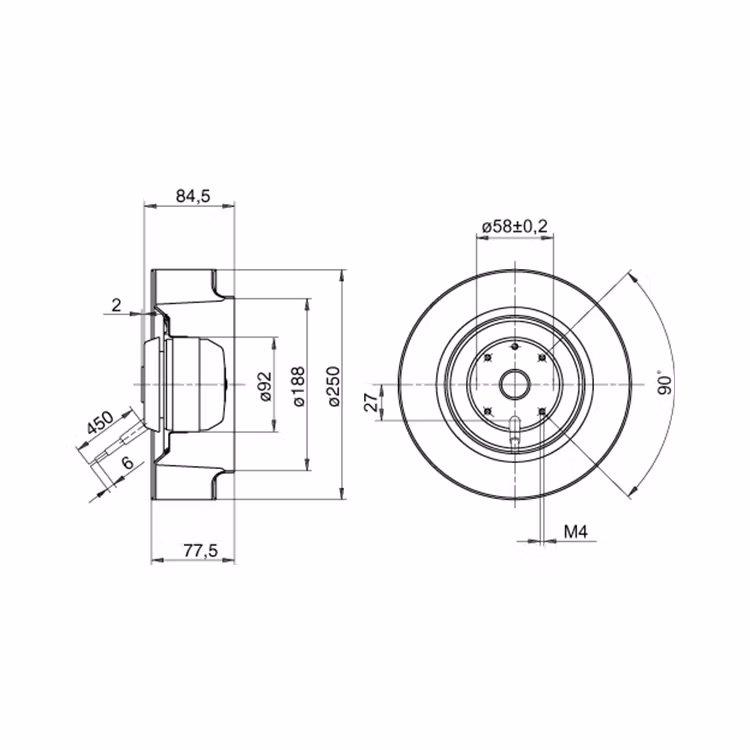SVAB SVF-7 Fläktmotor 60W