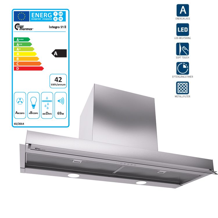 Thermex Integro 51 II 60cm (Rostfri)