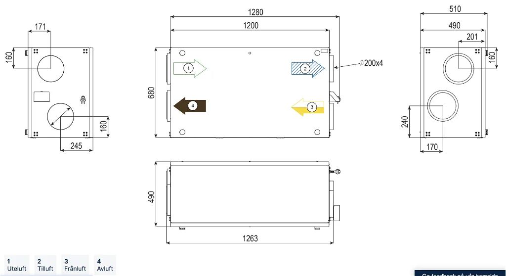Systemair SAVE VSR 400 NY Modell