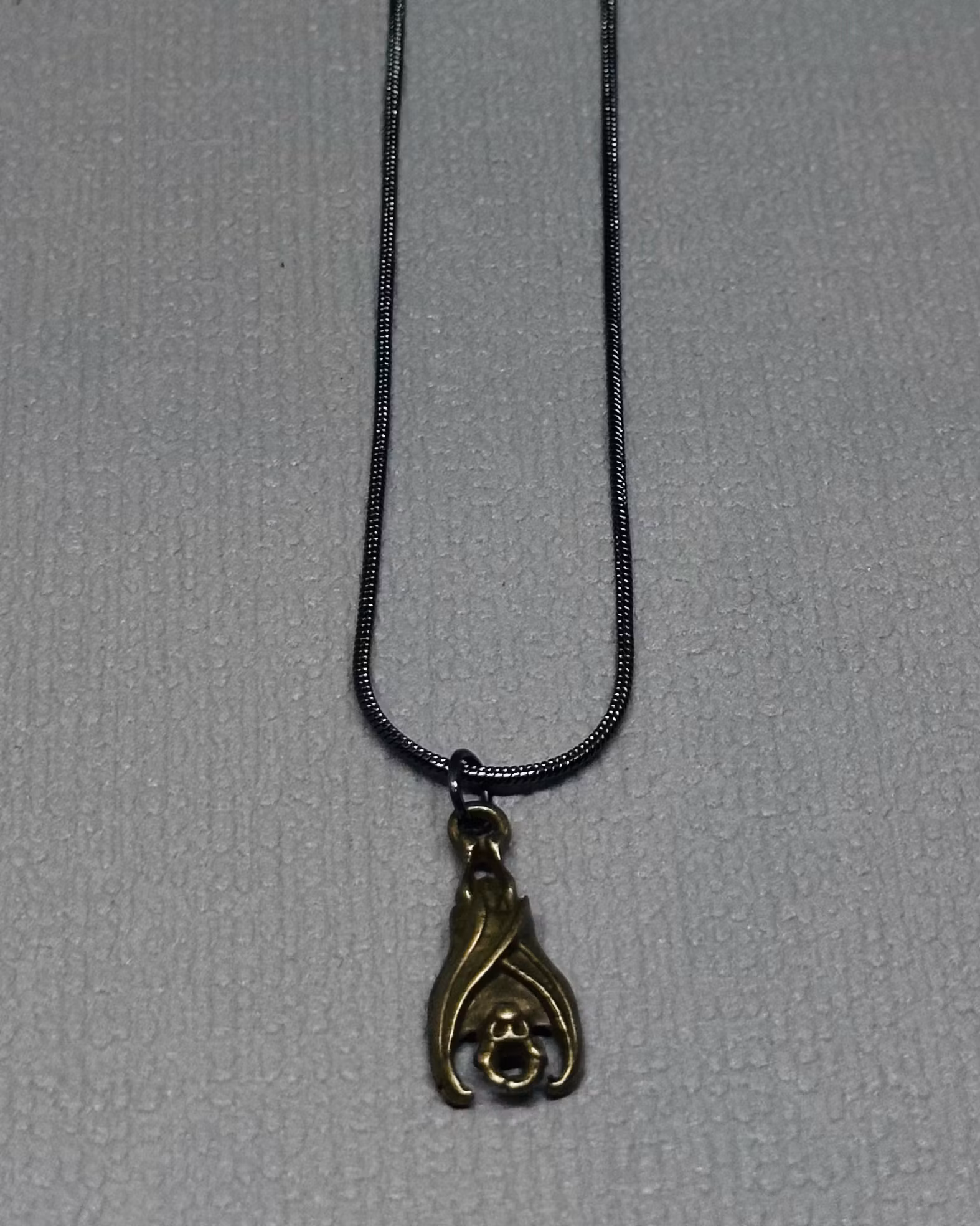 Bat charm necklace