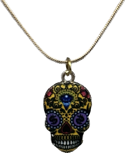 Sugar skull charm necklace 2