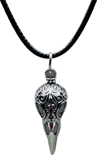 Raven Skull charmsmykke