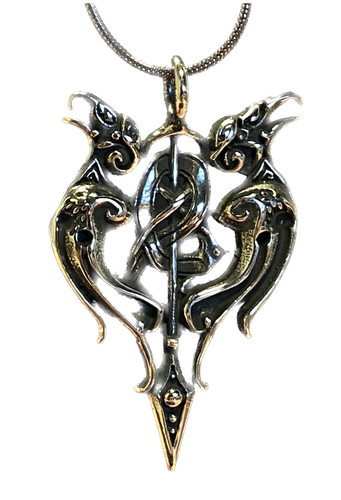 Odins ravens Valknut pendant