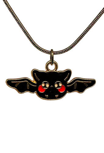 Bat charm necklace