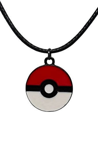 Pokéball charm necklace