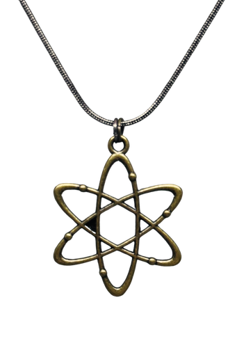 Atom charm necklace
