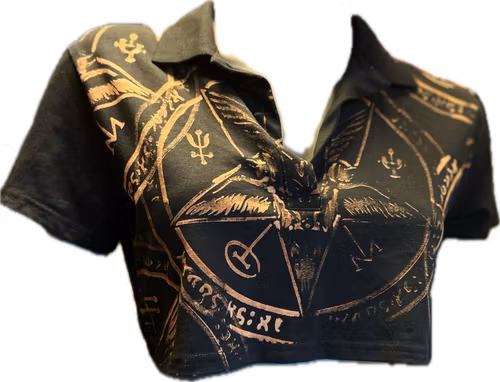Cropped Baphomet top