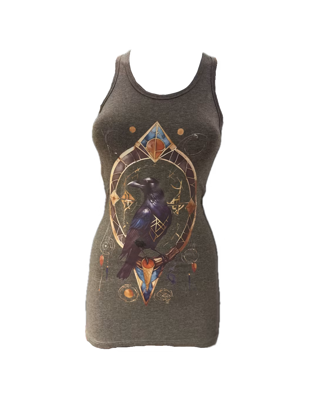 Raven long and slim tank top