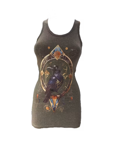 Raven long and slim tank top