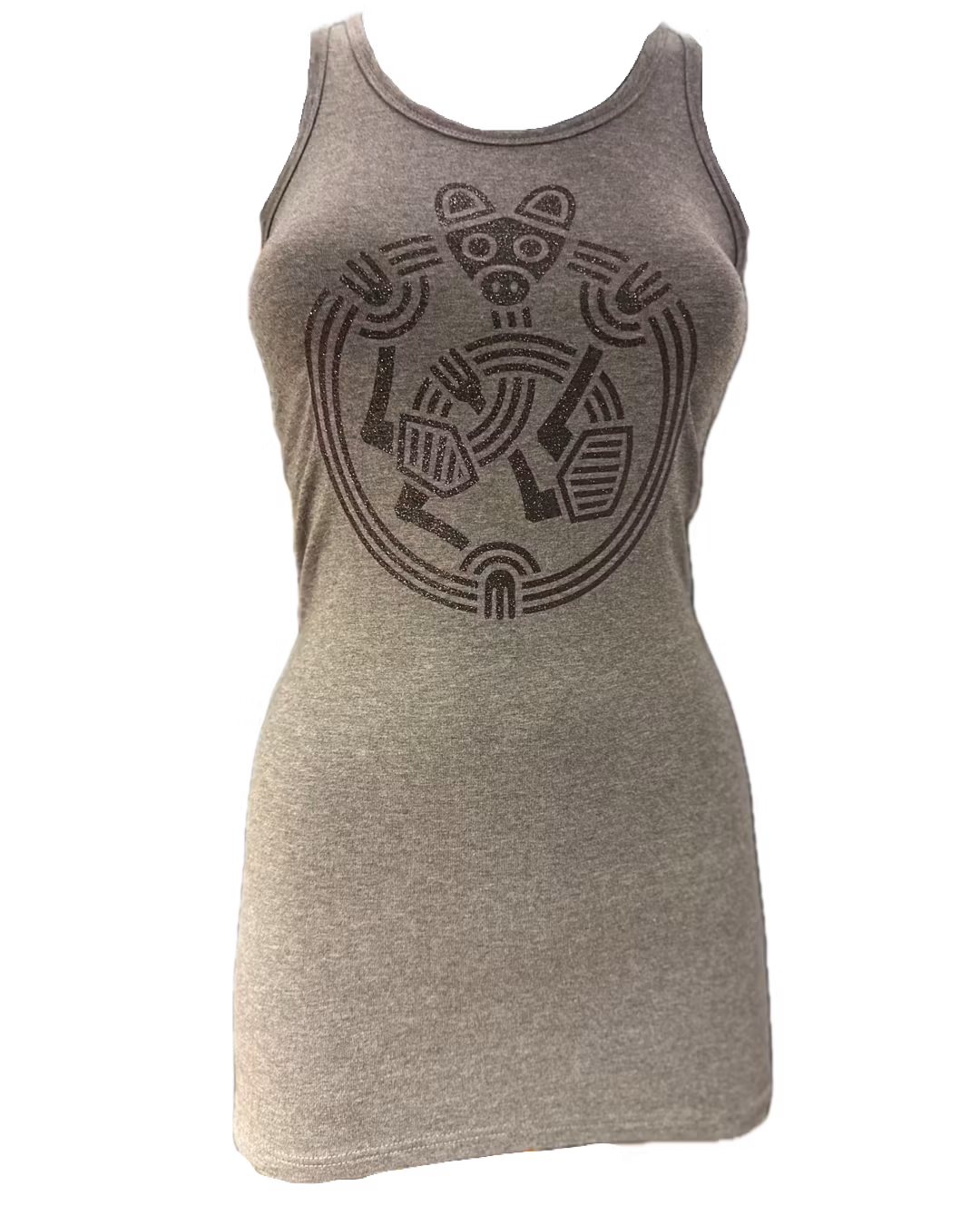 Borre style long and slim tank top