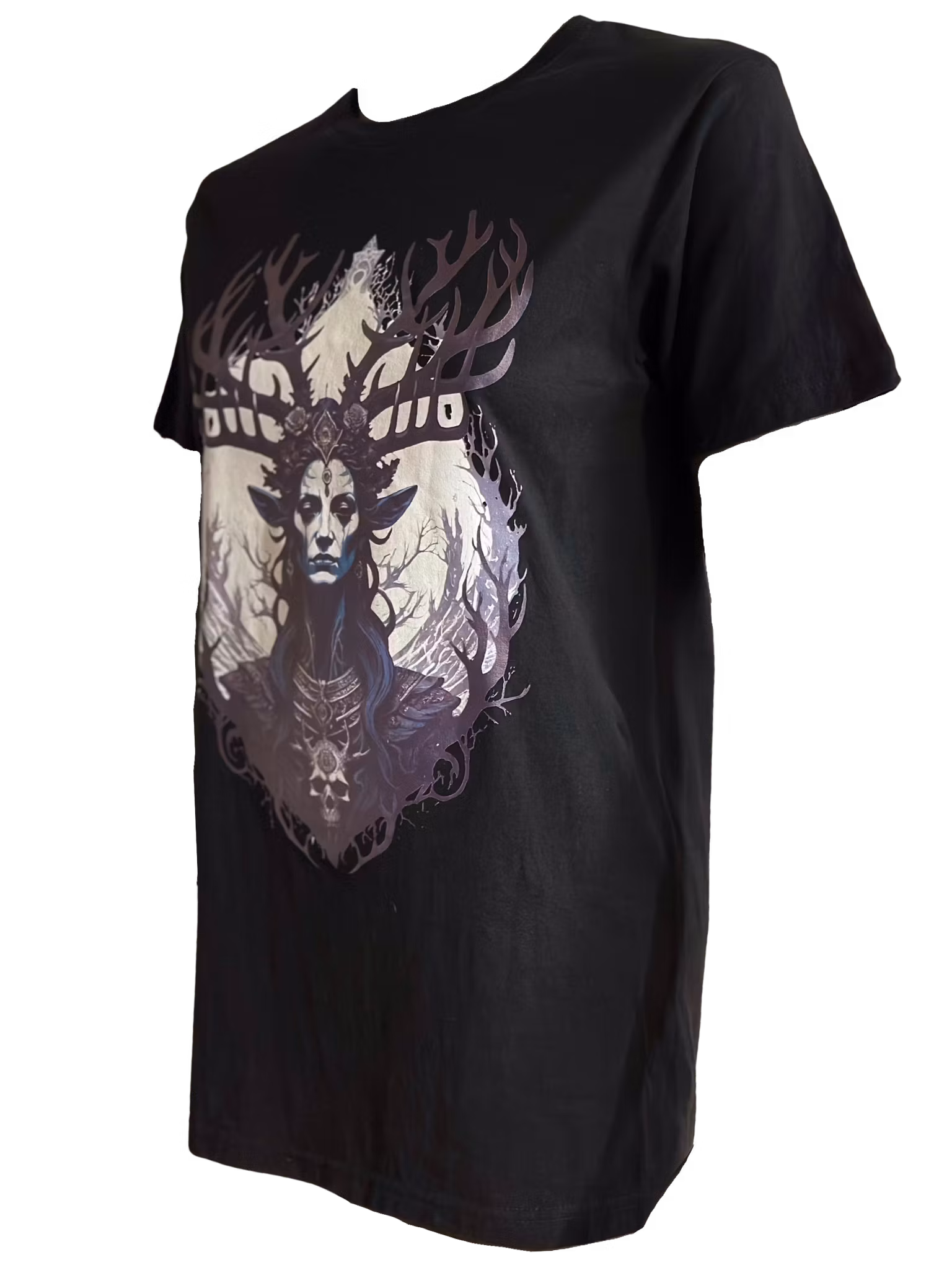 The Horned Queen b/w T-shirt