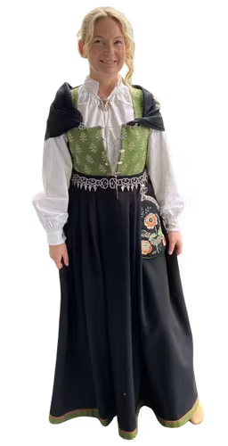 Østfold damebunad grønn