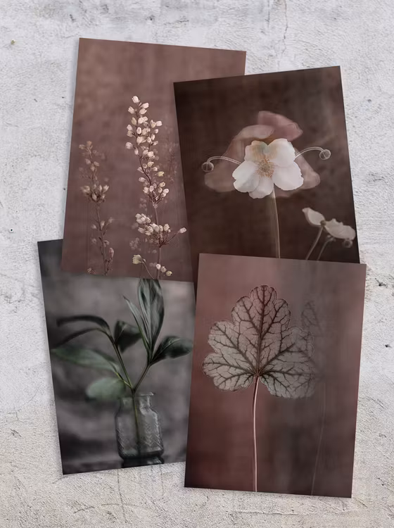 Cards - Leafs & Flowers
