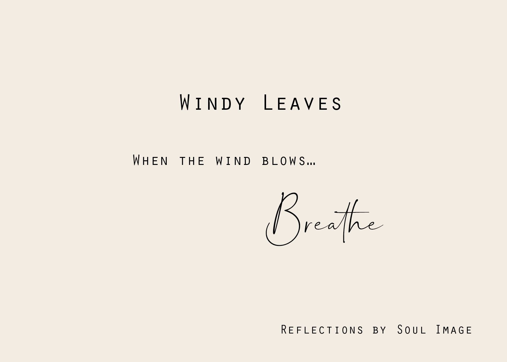 Windy Leaves - Art Print