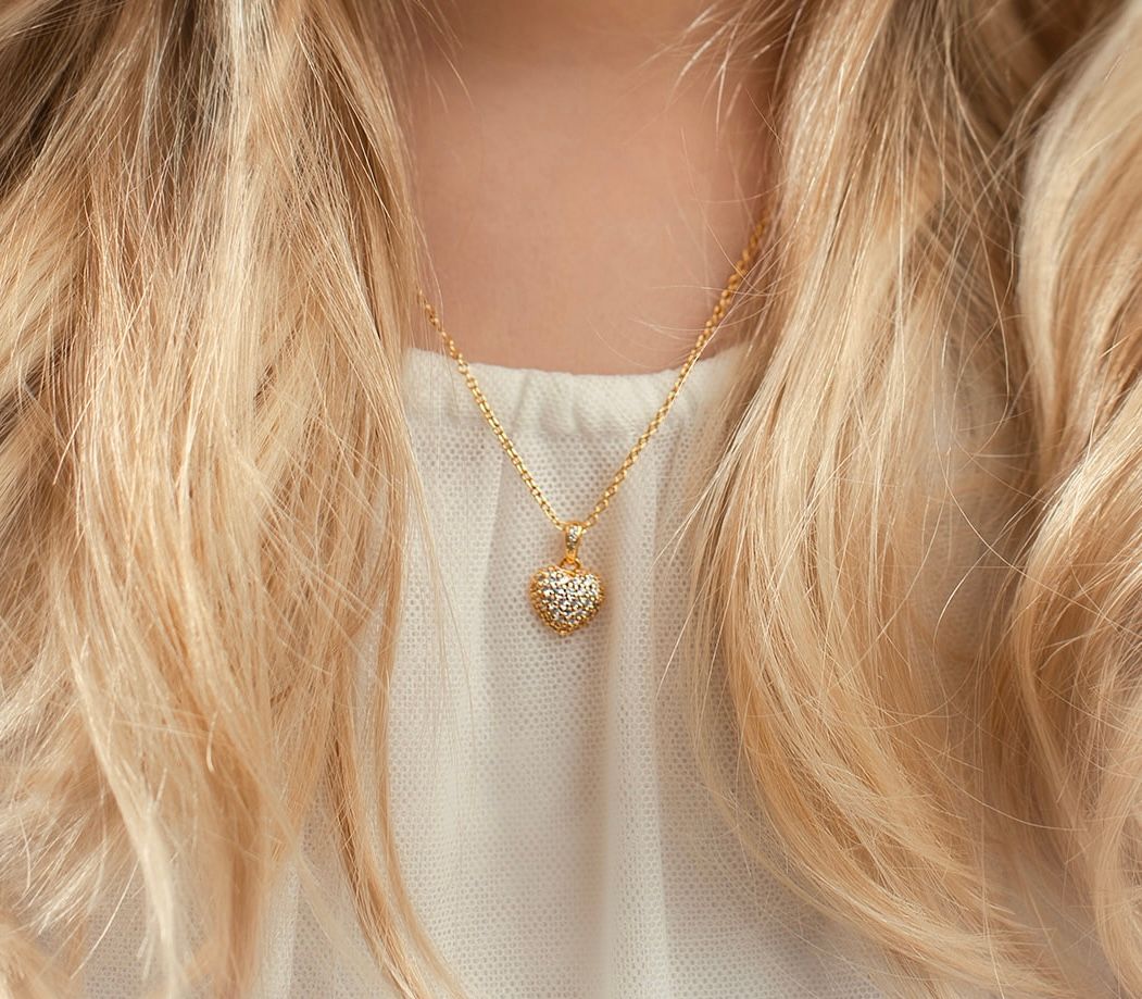 KIDS Chérie Necklace Gold cz
