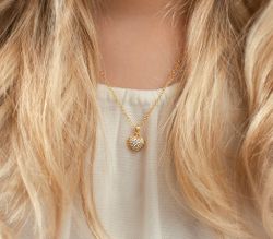 KIDS Chérie Necklace Gold cz