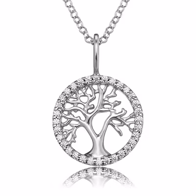 Halsband Livets Träd silver
