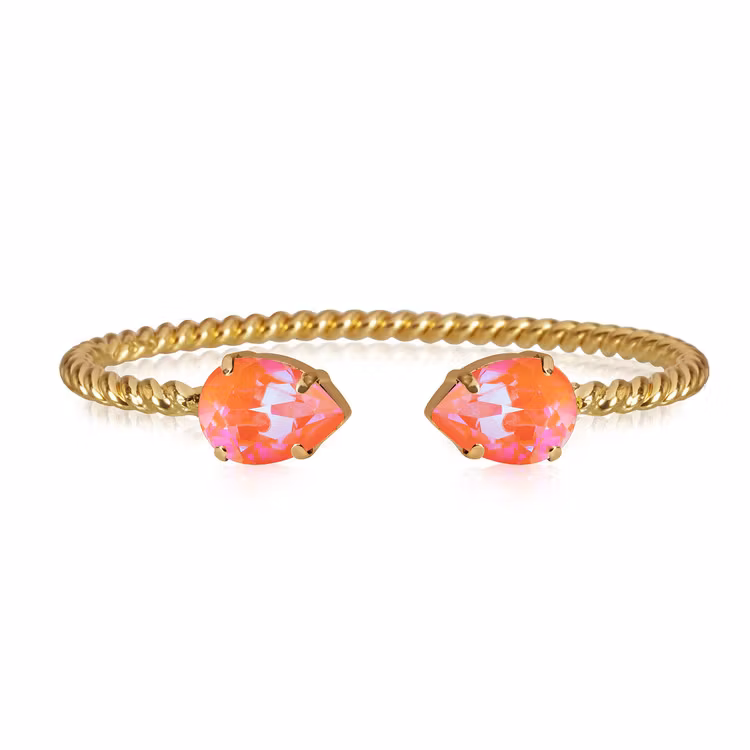Mini Drop Bracelet/ Orange Glow Delite