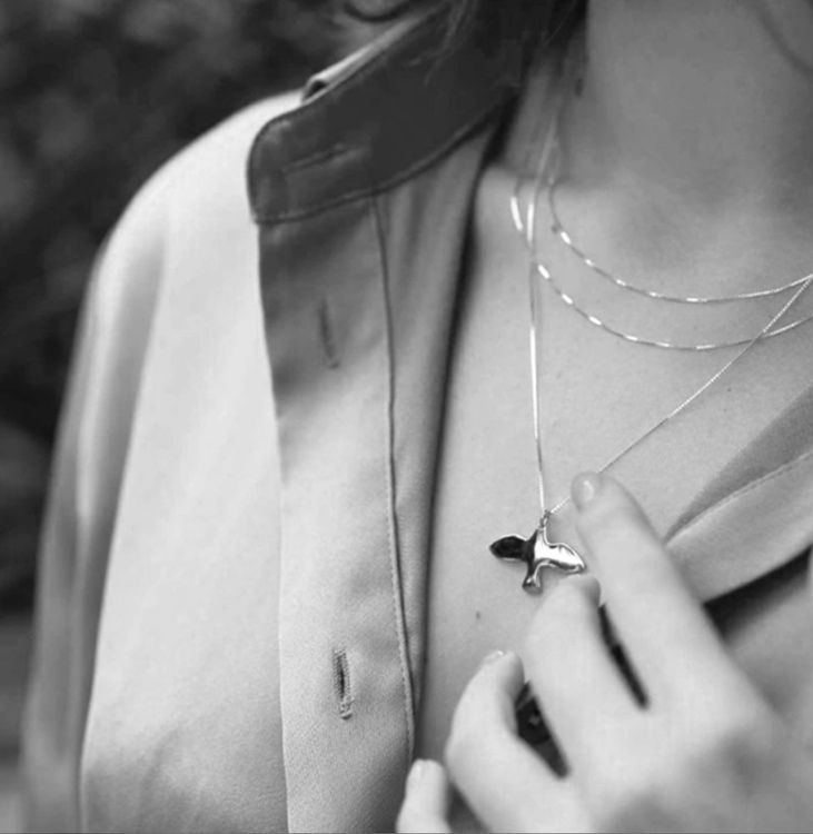Silver Small Dove Necklace