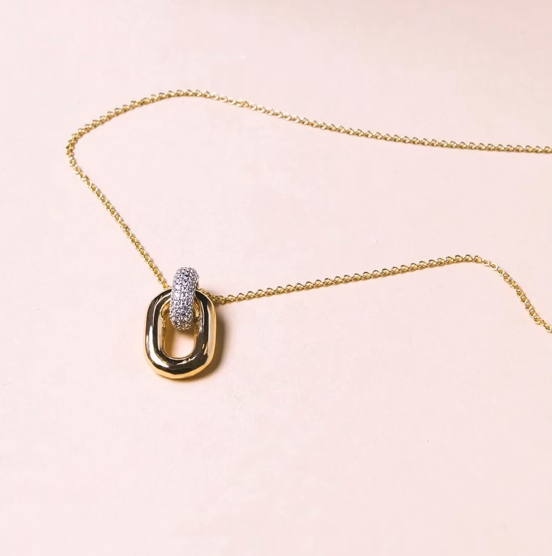 Capri Due Necklace Gold