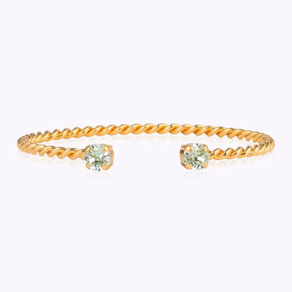 Mini Twisted Bracelet Gold/Chrysolite